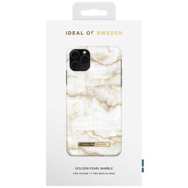 iDeal of Sweden Coque Fashion iPhone 11 Pro Max - Golden Pearl Marble