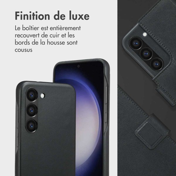 Accezz Étui de télephone portefeuille en cuir 2-en-1 avec MagSafe Samsung Galaxy S23 - Onyx Black
