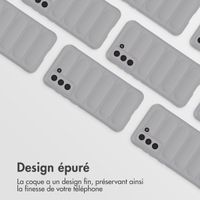 imoshion Coque arrière EasyGrip Samsung Galaxy S21 FE - Gris