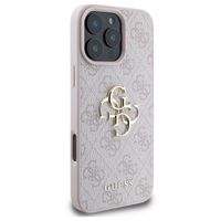 Guess Coque 4G Metal Logo Backcover Apple iPhone 16 Pro Max - Rose