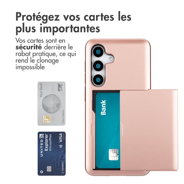 imoshion Coque arrière avec porte-cartes Samsung Galaxy S25 - Rose Dorée