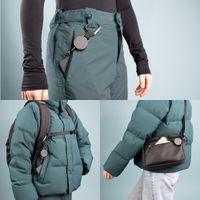 imoshion Câble rétractable avec mousqueton et pad pour téléphone - Noir