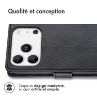 imoshion Étui de télephone portefeuille Apple iPhone 17 Pro - Noir