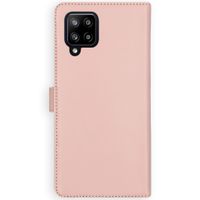 Selencia Étui portefeuille en cuir véritable Samsung Galaxy A42 - Dusty Pink