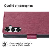 imoshion Étui de télephone portefeuille Samsung Galaxy S25 Plus - Bordeaux