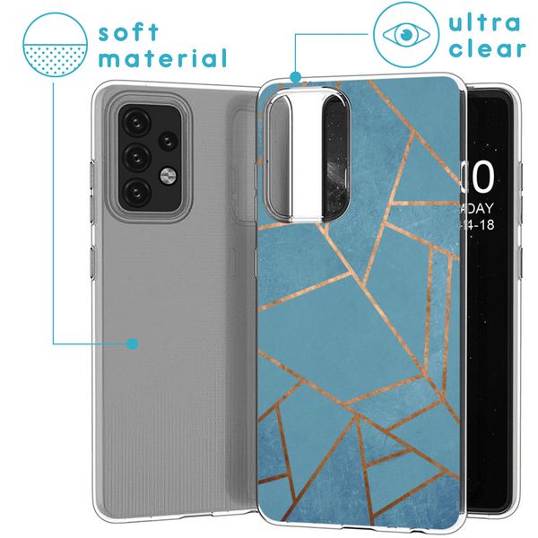 imoshion Coque Design Samsung Galaxy A52(s) (5G/4G) - Blue Graphic
