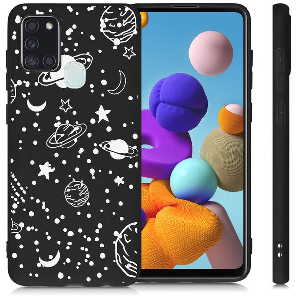 imoshion Coque Design Samsung Galaxy A21s - Space - Blanc