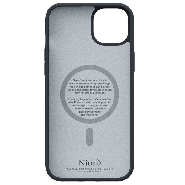 Njorð Collections Coque daim Comfort+ MagSafe iPhone 15 Plus - Black