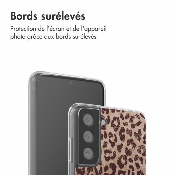 imoshion Coque design pour Samsung Galaxy S21 FE - Leopard Mood