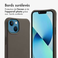 imoshion Coque arrière Color avec cordon amovible et MagSafe Apple iPhone 13 - Black Coffee