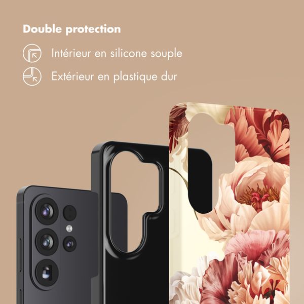 Selencia Coque arrière Vivid Samsung Galaxy S26 Ultra - Vintage Peony