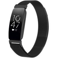 imoshion Bracelet magnétique milanais Fitbit Inspire - Taille M - Noir