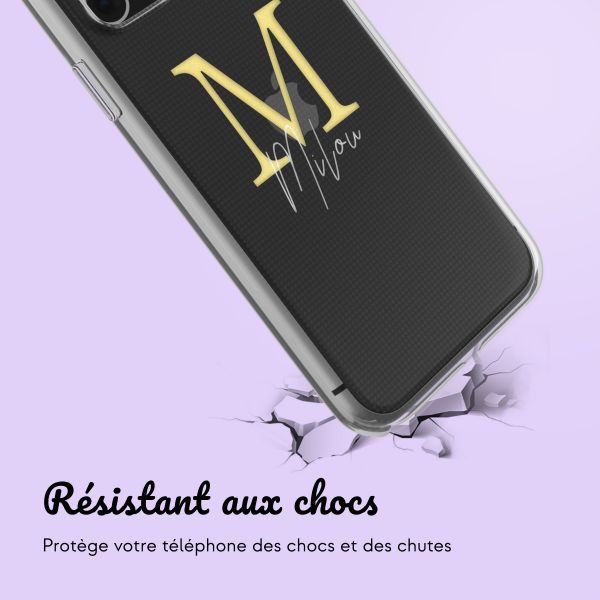 Coque personnalisée avec une lettre iPhone 11 - Transparent