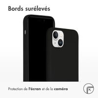 Accezz Coque Liquid Silicone Apple iPhone 15 Plus - Noir