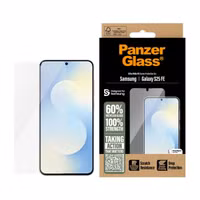 PanzerGlass Protection d'écran Ultra-Wide Fit Anti-bactérienne avec applicateur Samsung Galaxy S25 FE