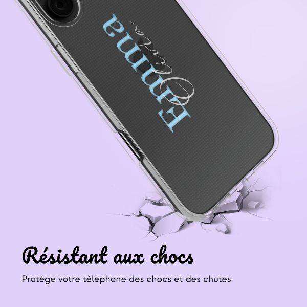 Coque personnalisée avec un nom iPhone 16 - Transparent