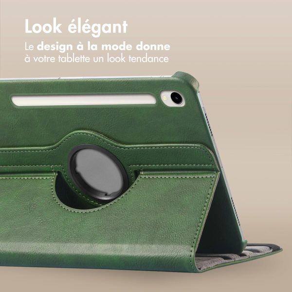 imoshion Coque tablette rotatif à 360° Samsung Galaxy Tab S10 Plus / Tab S9 Plus / Tab S9 FE Plus - Vert