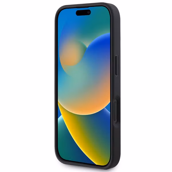 Guess Coque 4G Metal Logo Backcover Apple iPhone 16 - Noir