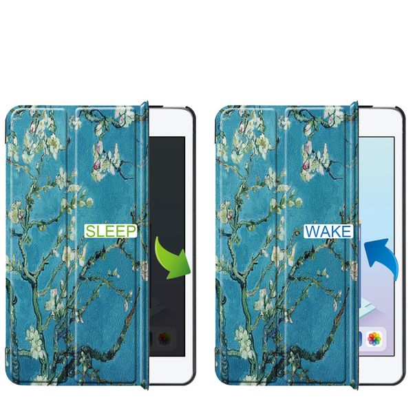 imoshion Coque tablette Design Trifold Apple iPad Mini 5 (2019) / Mini 4 (2015) - Green Plant