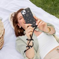 imoshion Coque design en silicone avec cordon Samsung Galaxy A22 (5G) - Sky Black