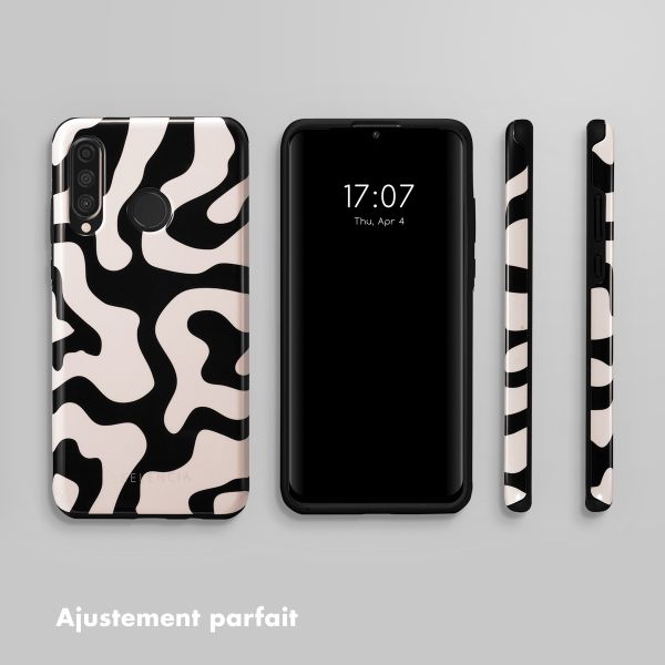 Selencia Coque arrière Vivid Tough Huawei P30 Lite - Art Wave Black