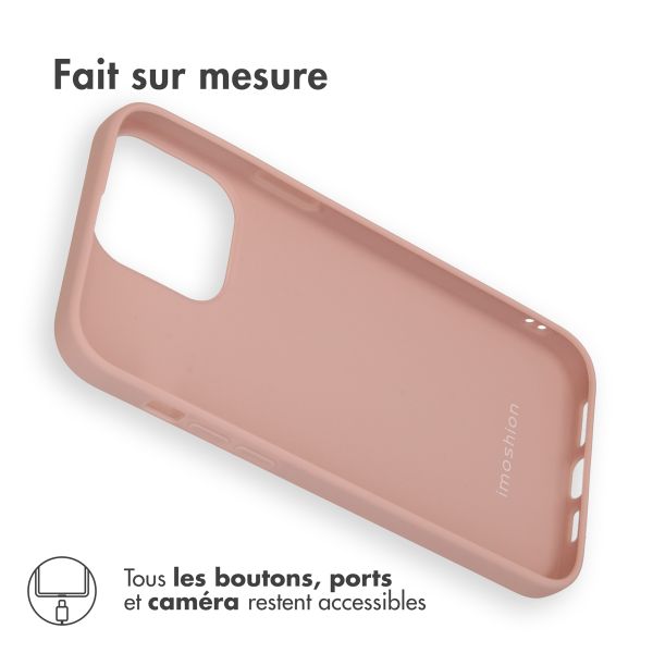 imoshion Coque Couleur iPhone 14 Pro Max - Dusty Pink