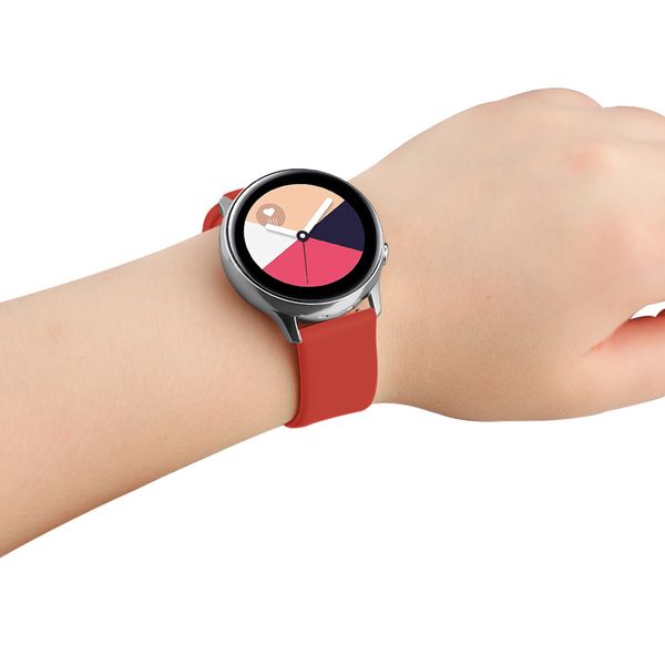 imoshion Bracelet silicone Samsung Galaxy Watch 4 / 5 / 6 / 7 / FE (20 mm) - Rouge