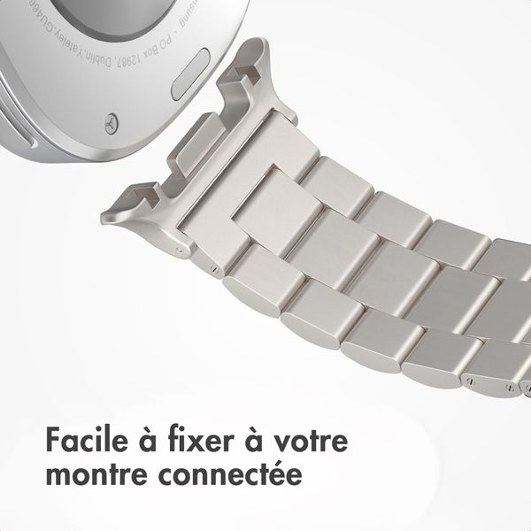 imoshion Bracelet en acier Samsung Galaxy Watch 8 (40/44mm) / Classic (46mm) - Lumière stellaire