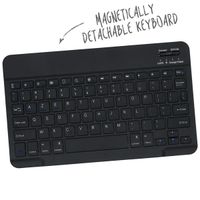 Accezz Étui Bluetooth Clavier AZERTY Apple iPad 9 (2021) 10.2 pouces / iPad 8 (2020) 10.2 pouces / iPad 7 (2019) 10.2 pouces 