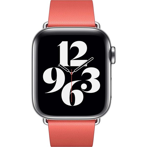 Apple Leather Band Modern Buckle Apple Watch Series 1 á 9 / SE (38/40/41 mm) | Series 10 (42 mm) - Taille L - Rose