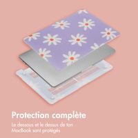 imoshion Coque Design Laptop pour Apple MacBook Pro 16 pouces (2021) / Pro 16 pouces (2023) M3 chip - A2485 / A2780 / A2991 / A3186 / A3403 - Flowers Distance