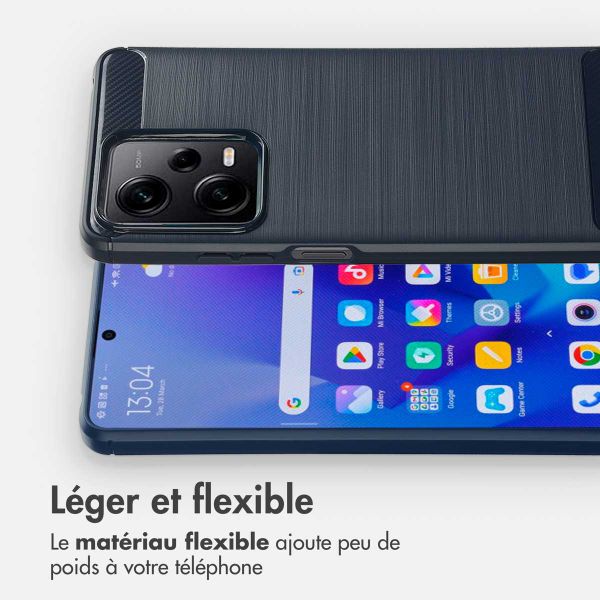 imoshion Coque Brushed Xiaomi Redmi Note 12 Pro / Xiaomi Poco X5 - Bleu foncé