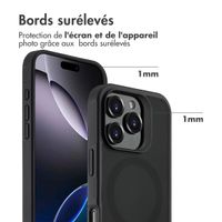 Accezz Coque Givrée Robuste avec MagSafe Apple iPhone 16 Pro Max - Noir