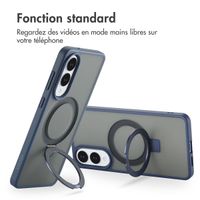 Accezz Coque Ring Stand avec MagSafe Samsung Galaxy S25 Edge - Blauw