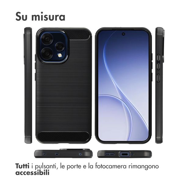 imoshion Coque Brushed Oppo Reno15 F (5G) - Noir