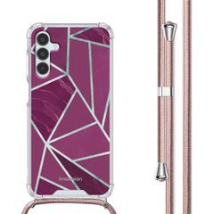 imoshion Coque Design avec cordon Samsung Galaxy A15 (5G/4G) - Bordeaux Graphic