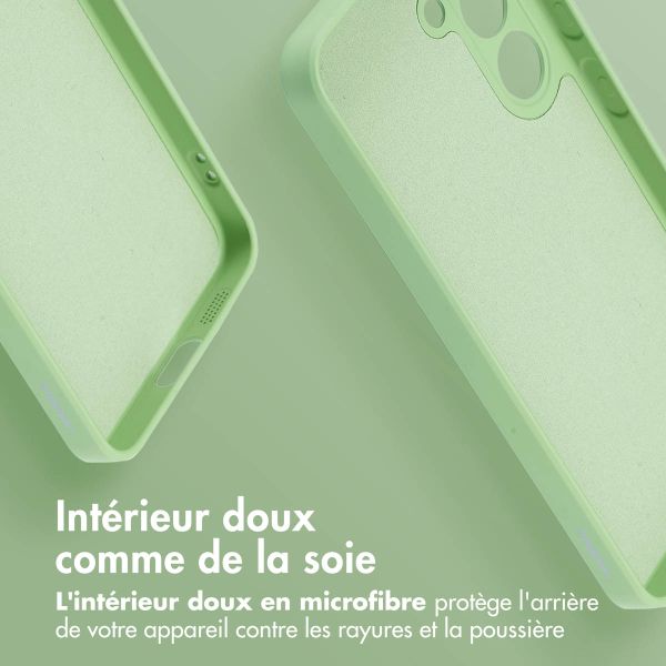 imoshion Coque Couleur avec MagSafe Samsung Galaxy S24 - Vert