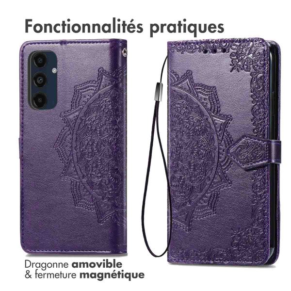 imoshion Etui de télephone Mandala Samsung Galaxy S24 FE - Violet