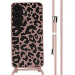 imoshion Coque design en silicone avec cordon Samsung Galaxy S26 - Animal Pink