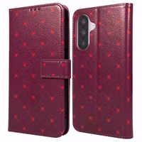 imoshion Étui de télephone portefeuille Design Samsung Galaxy A17 (5G) - Crush Check Coral Dust