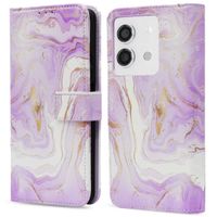 imoshion Étui de télephone portefeuille Design Xiaomi Redmi Note 13 (5G) - Purple Marble