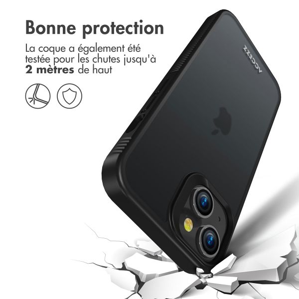 Accezz Coque Givrée Robuste iPhone 14 - Noir