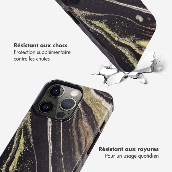 Selencia Coque arrière Vivid Tough iPhone 13 Pro - Chic Marble