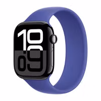 Apple Bracelet Boucle unique en Silicone Apple Watch Series 1 - 9 / SE (38/40/41 mm) - Taille 8 - Ultramarine