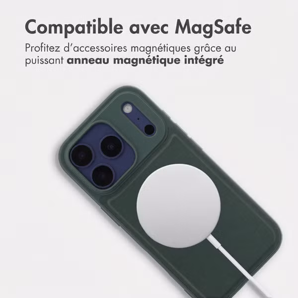 Accezz Coque arrière Edge avec MagSafe Apple iPhone 17 Pro - Vert