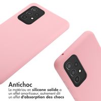 imoshion ﻿Coque en silicone avec cordon Samsung Galaxy A52(s) (5G/4G) - Rose