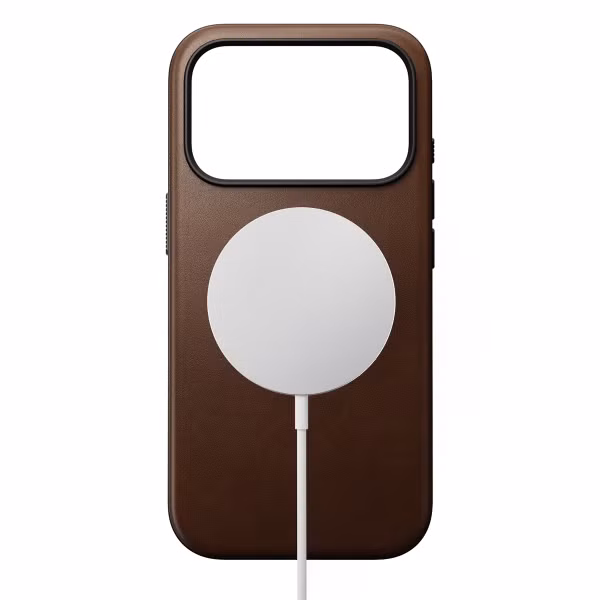 Nomad Coque Modern Leather avec MagSafe Apple iPhone 17 Pro - Marron