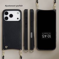 Selencia Coque de télephone Nova avec cordon et porte-cartes Apple iPhone 17 Pro - Noir
