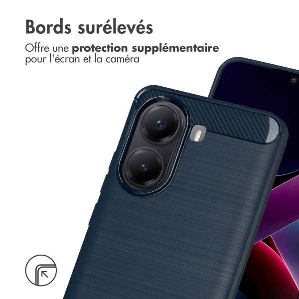imoshion Coque Brushed Xiaomi Poco X7 Pro - Bleu foncé