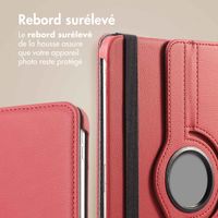 imoshion Coque tablette rotatif à 360° Samsung Galaxy Tab A11 Plus / A9 Plus - Rouge foncé